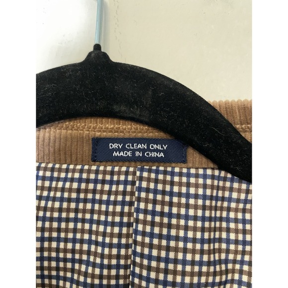 Mens Saddlebred 44S Brown Corduroy Blazer Sport Coat Cotton 2 Button Preppy - Picture 5 of 14
